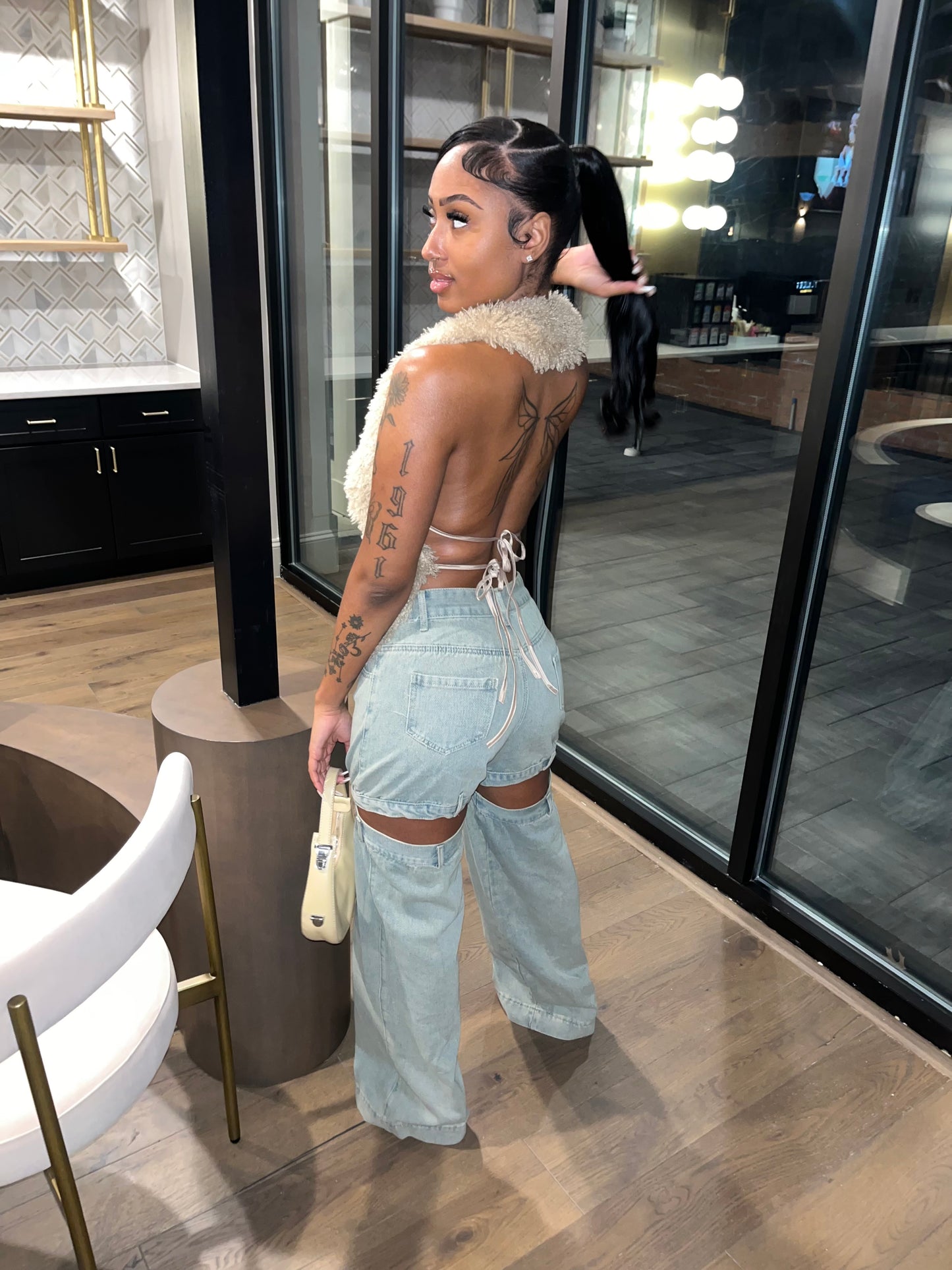 Open jeans